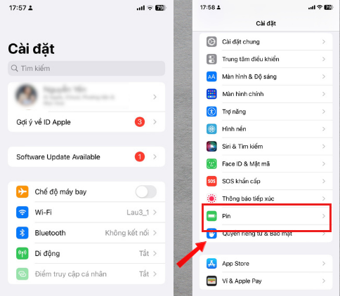 Kiểm tra ngay trên cài đặt của máy